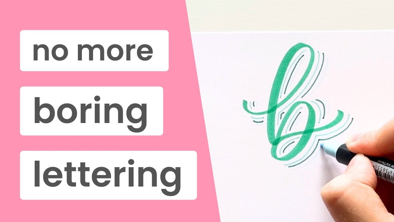 How to make your calligraphy lettering POP with shadows!
