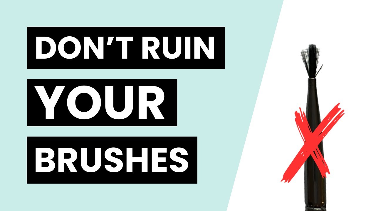 How to take care of watercolor brushes so they LAST