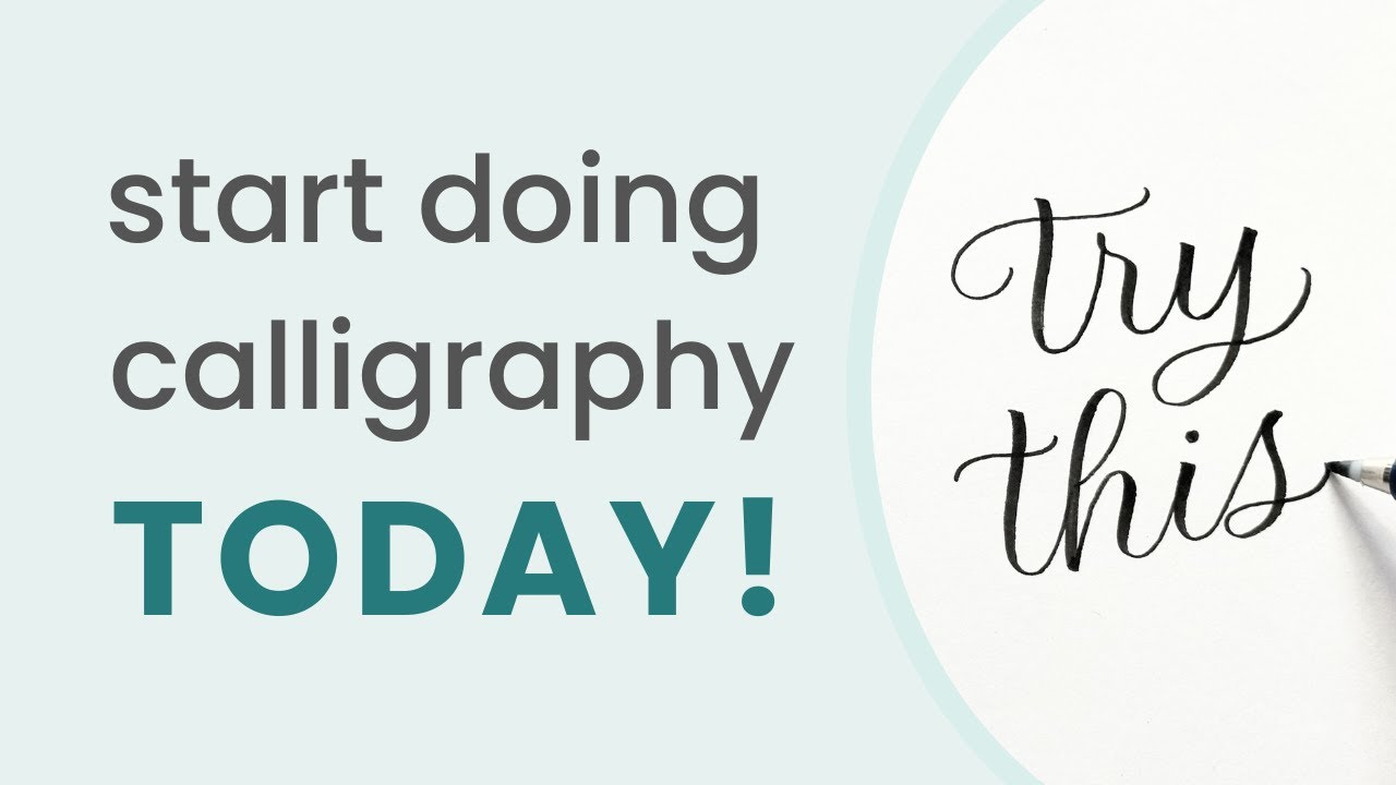 How to do calligraphy in 5 steps (the only tutorial you need!)