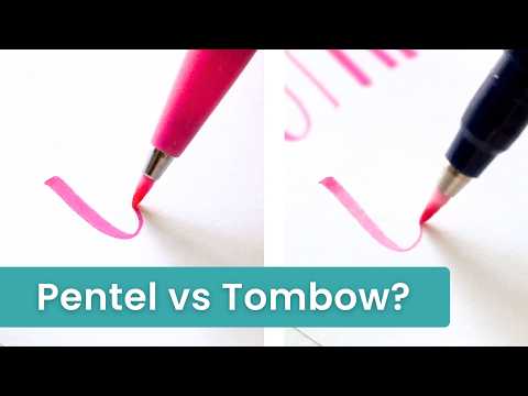 What you should know about Pentel vs Tombow Fudenosuke brush pens