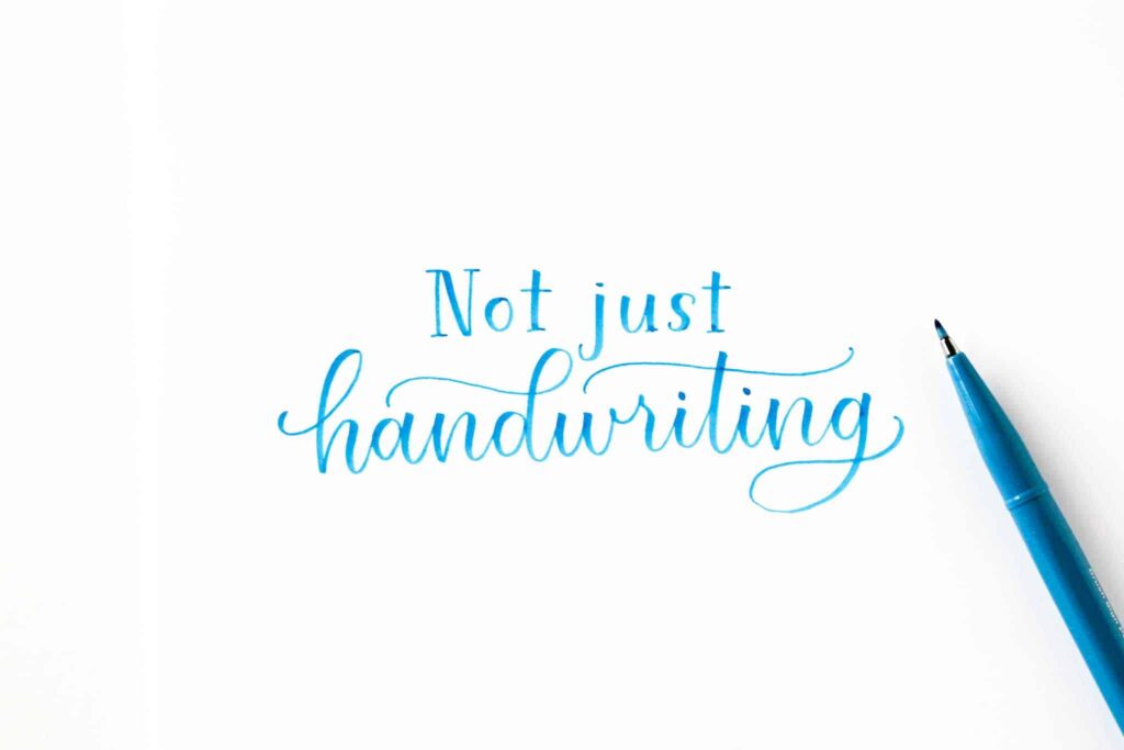 Calligraphy is not just handwriting.