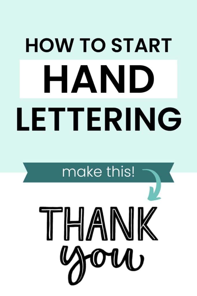 how to start hand lettering