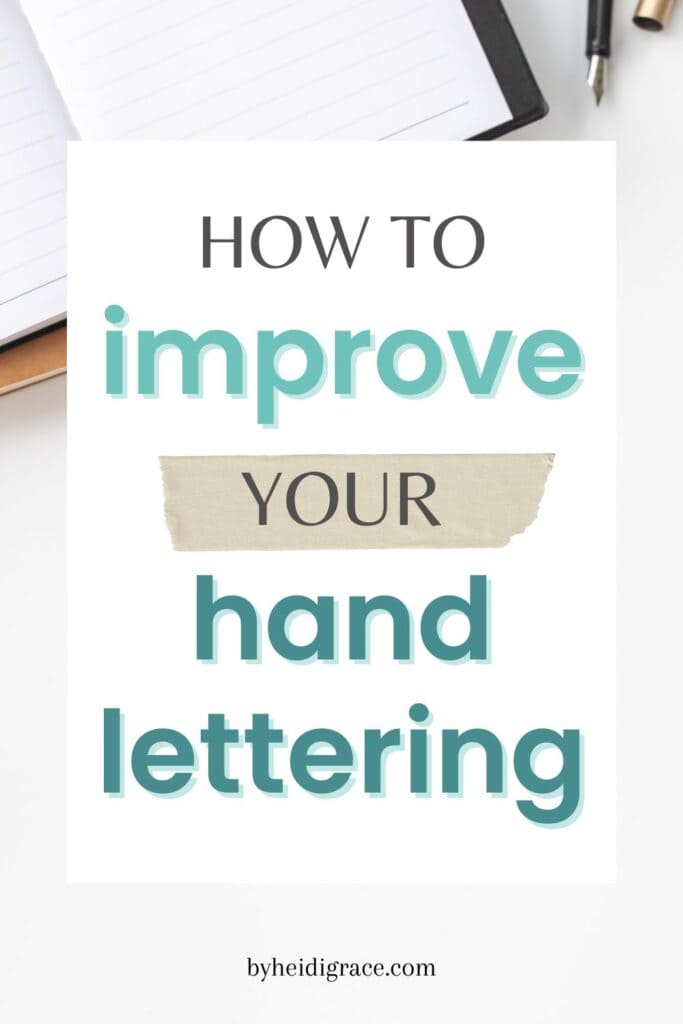 how to improve your hand lettering