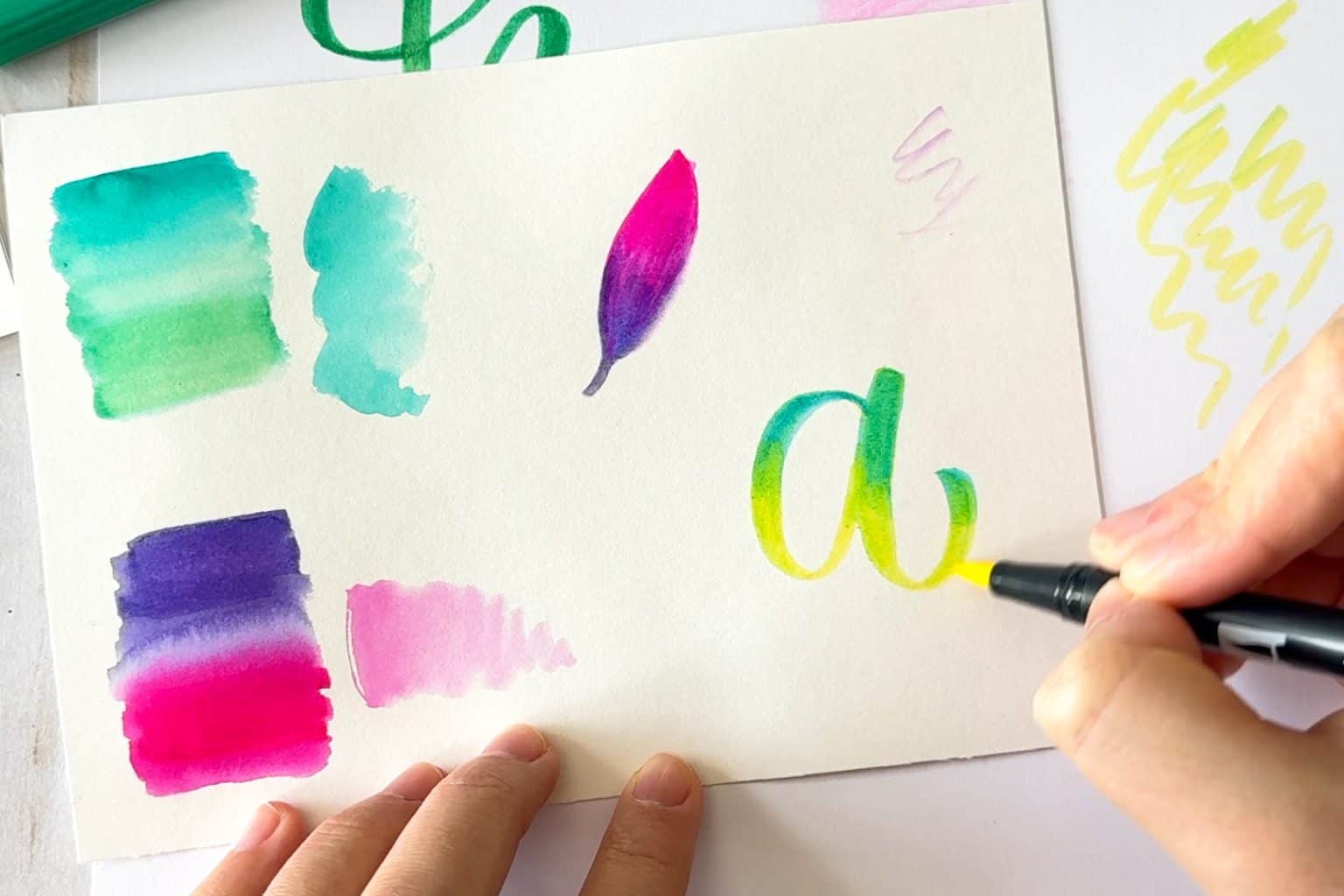 5 Easy Blending Techniques with Water-Based Brush Pens - By Heidi Grace