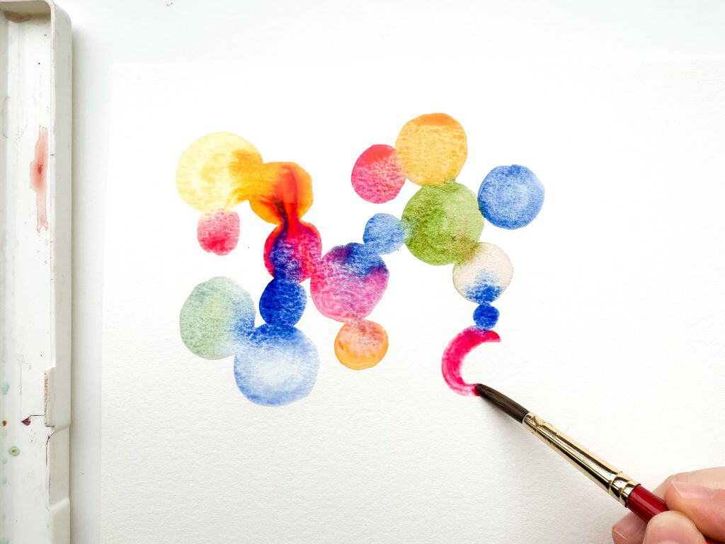 easy beginner watercolor exercise