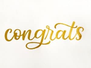 Metallic Gold Lettering With Black Shadow Tutorial - By Heidi Grace